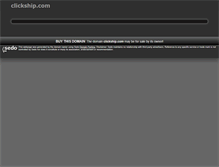 Tablet Screenshot of clickship.com